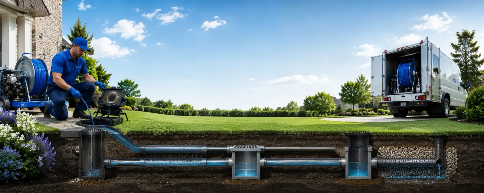 Outdoor drain cleaning information for French Gulch, CA